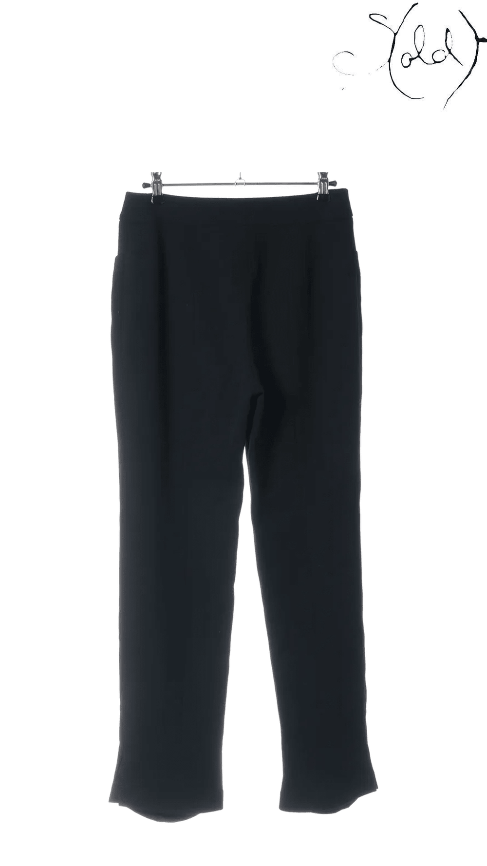 Chanel 2002 Black Wool Trousers Size 38 - view 2