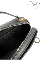 CHANEL Vanity Case Crossbody Bag – Black Lambskin GHW, Base view | Sold Attire