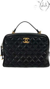 CHANEL Vanity Case Crossbody Bag – Black Lambskin GHW, Authenticated Pre-Owned | Sold Attire