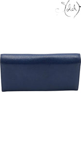 Chanel blue caviar wallet side profile