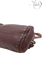 Chloé Paddington Brown Leather IT Bag Signature Padlock 2000s Icon, Hardware detail | Sold Attire