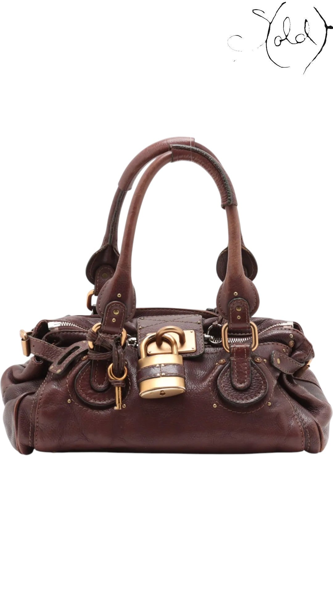 Chloé Paddington Brown Leather IT Bag Signature Padlock 2000s Icon — Authenticated Pre-Owned | Sold Attire