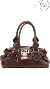 Chloé Paddington Brown Leather IT Bag Signature Padlock 2000s Icon, Authenticated Pre-Owned | Sold Attire