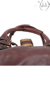 Chloé Paddington Brown Leather IT Bag Signature Padlock 2000s Icon, Close-up | Sold Attire