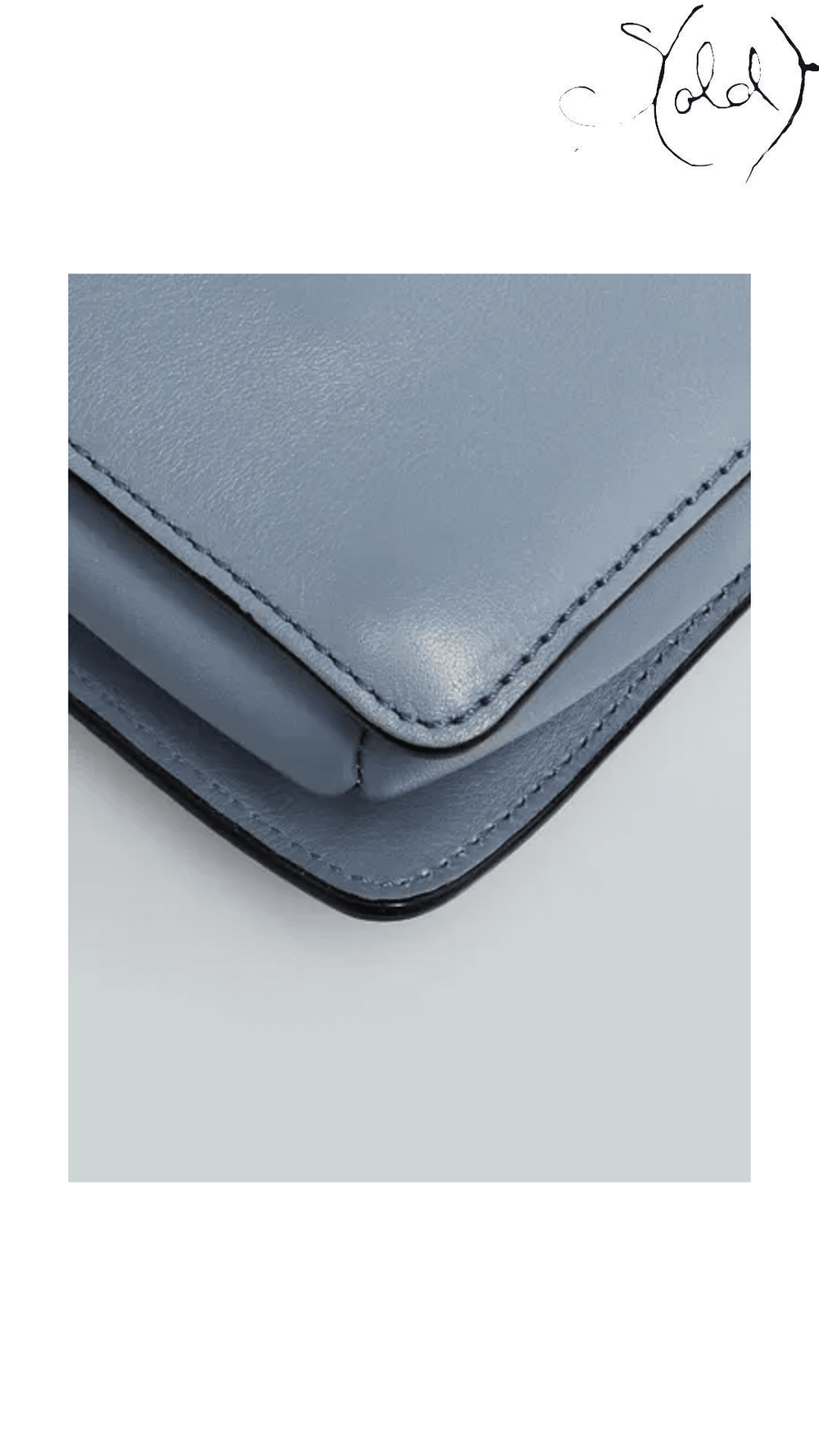 Chloé Small Faye Blue Leather and Suede Bag 3