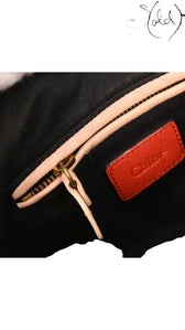 Chloé Paraty Large Top Handle Bag Coral Red 2010s, Side view | Sold Attire
