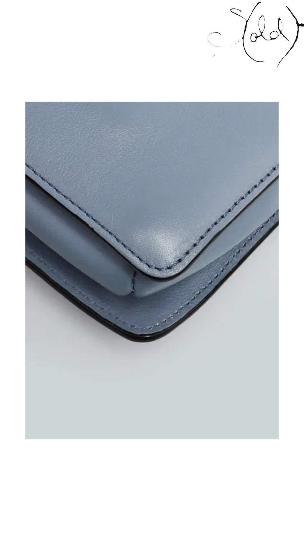 Chloé Small Faye Blue Leather and Suede Bag 3