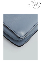 Chloé Small Faye Blue Leather and Suede Bag 3