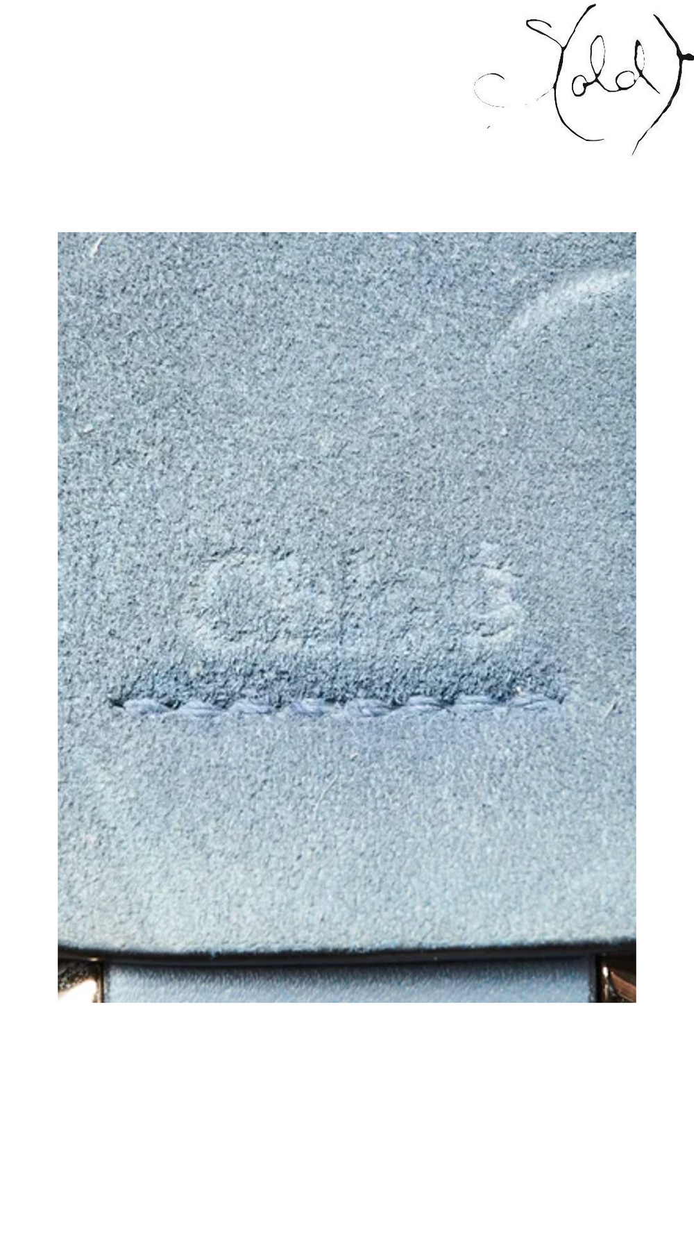 Chloé Small Faye Blue Leather and Suede Bag 4