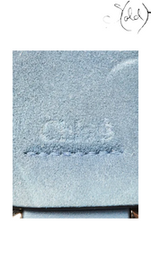 Chloé Small Faye Blue Leather and Suede Bag 4