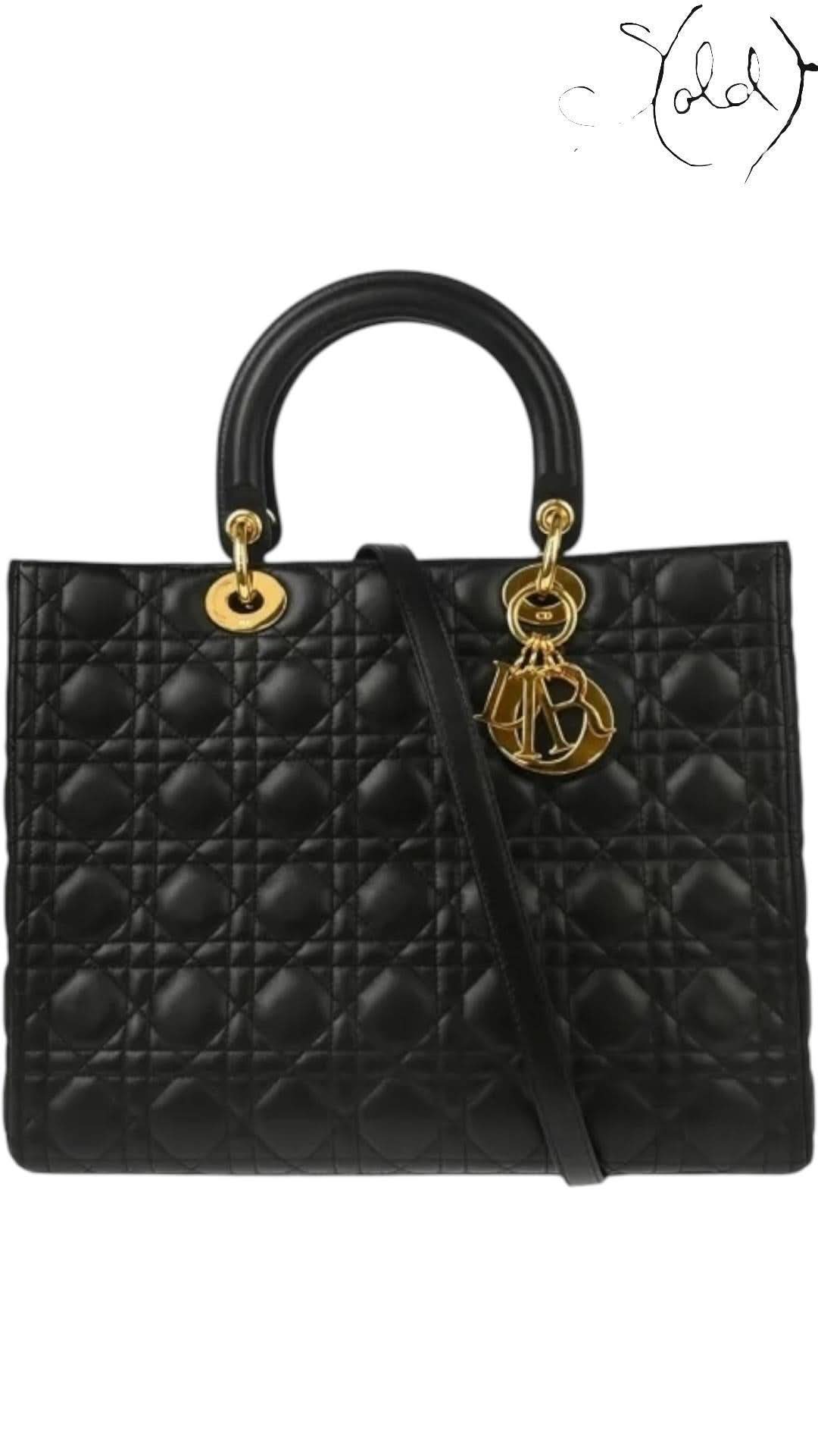Christian Dior Lady Dior Lambskin Medium Bag | Sold Attire