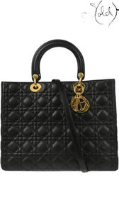 Christian Dior Lady Dior Lambskin Medium Bag, Authenticated Pre-Owned | Sold Attire