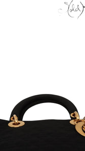 Christian Dior Lady Dior Nylon Top Handle Bag, Hardware detail | Sold Attire