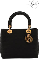 Christian Dior Lady Dior Nylon Top Handle Bag, Authenticated Pre-Owned | Sold Attire