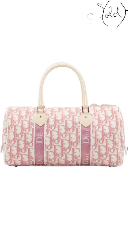 Christian Dior Pink Trotter Girly Boston Bag – Ultra Rare Galliano