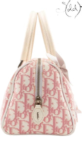 Christian Dior Pink Trotter Girly Boston Bag – Ultra Rare Galliano, Detail view | Sold Attire
