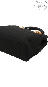 Christian Dior Large Lady Dior Black Cannage Quilted Nylon 1990s, Interior view | Sold Attire