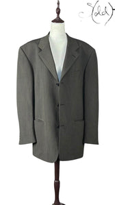 Ciro Citterio Pinstripe Wool Blazer – Italian Classic, Base view | Sold Attire