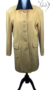 Claudia Collection 1978 Italian Lana Wool Coat, Interior view | Sold Attire