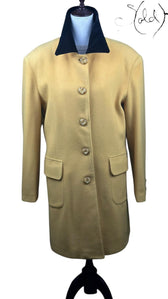 Claudia Collection 1978 Italian Lana Wool Coat, Back view | Sold Attire