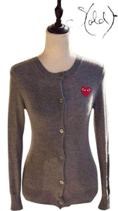 Comme des Garçons Wool Cardigan – Playful Luxury, Back view | Sold Attire