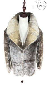Vintage Danish Mink Fur Coat 1990s Brown Size 42 Mint Condition, Detail view | Sold Attire
