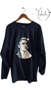 David Bowie Cotton Long Sleeve – Vintage XL Style, Back view | Sold Attire