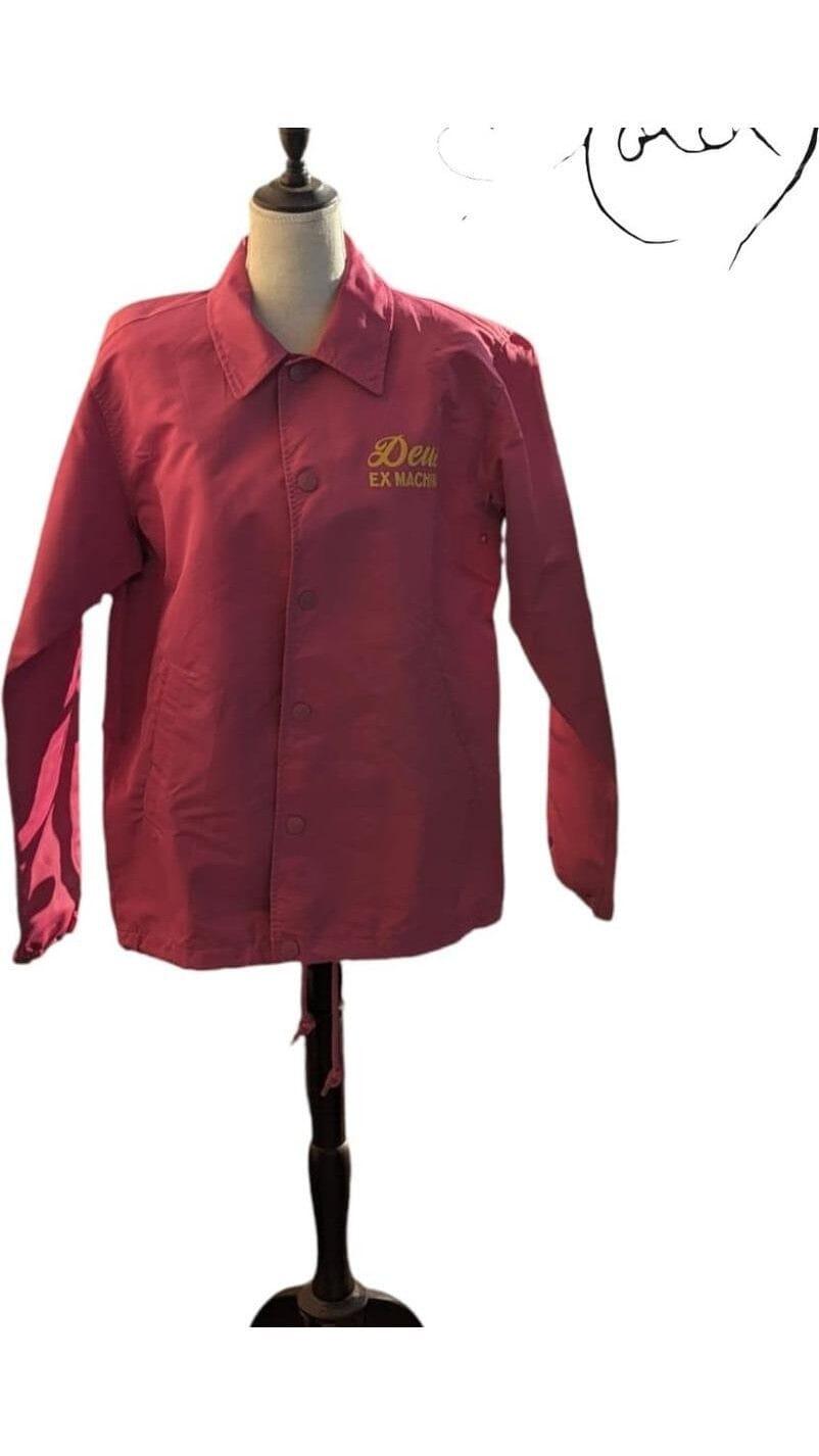 Deus Ex Machina Pink Coach Jacket – Streetwear Aesthetic, Back view | Sold Attire