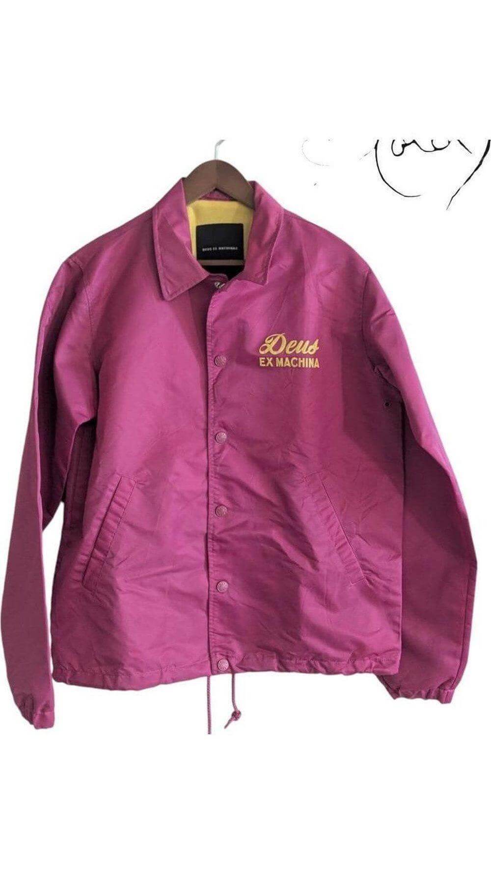 Deus Ex Machina Pink Coach Jacket – Streetwear Aesthetic, Authenticated Pre-Owned | Sold Attire