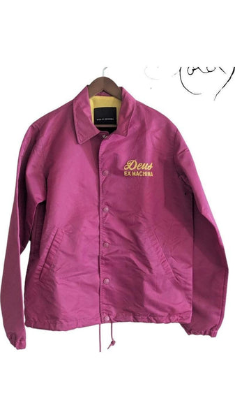 Product: Deus Ex Machina Pink Coach Jacket – Streetwear Aesthetic