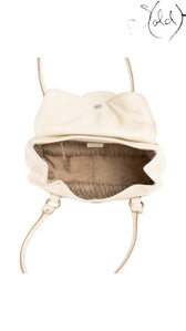 Dior Saint Germaine Cream Leather Flap Bag back view