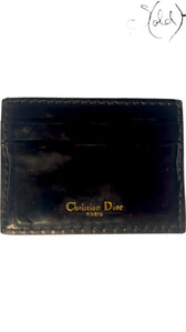 Dior Logo Cardholder – Midnight Patent, Back view | Sold Attire