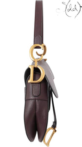 Christian Dior Saddle Bag Amarante Leather 2018, Hardware detail | Sold Attire