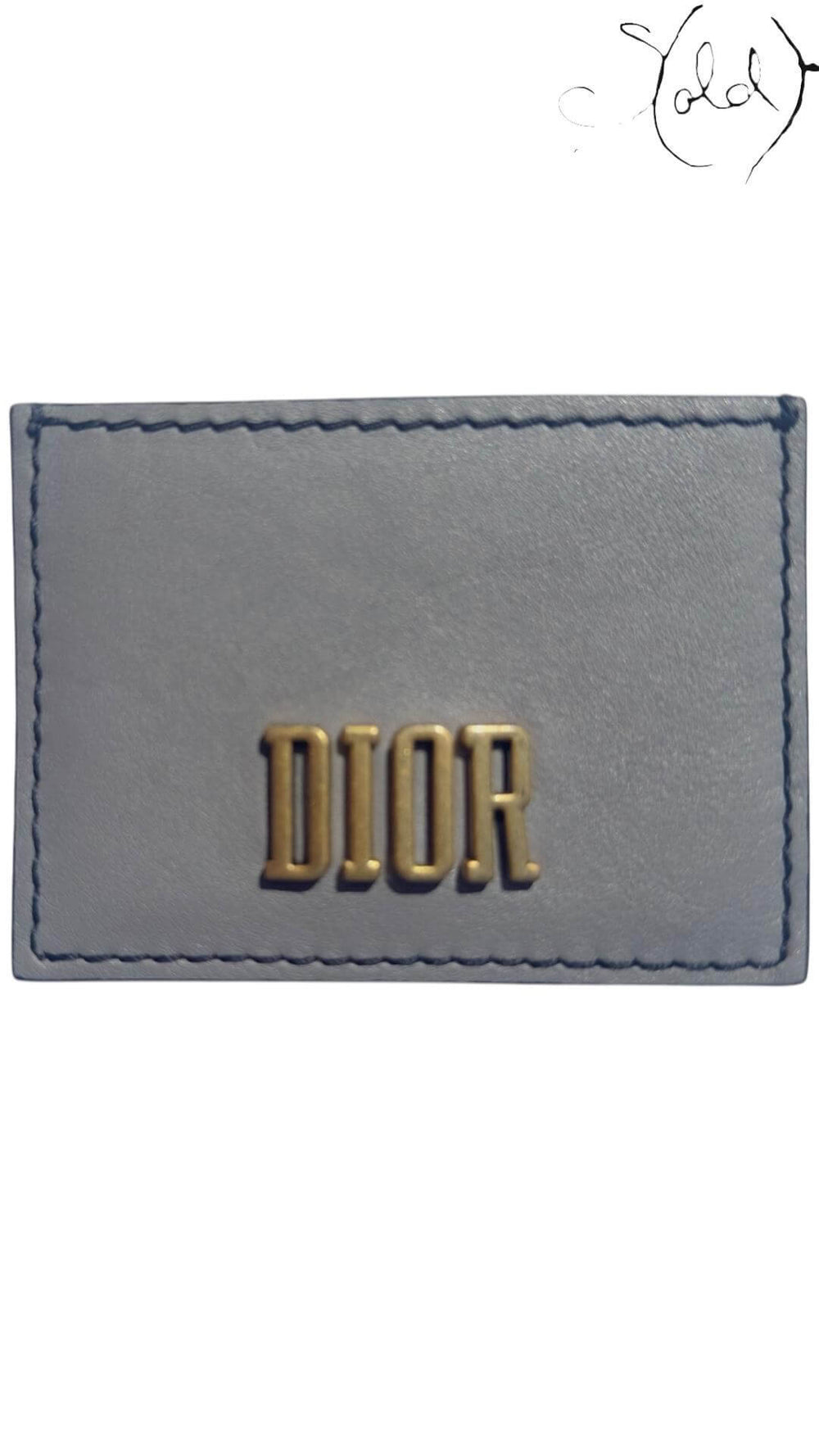 Dior Oblique Cardholder – Grained Calf, Detail view | Sold Attire