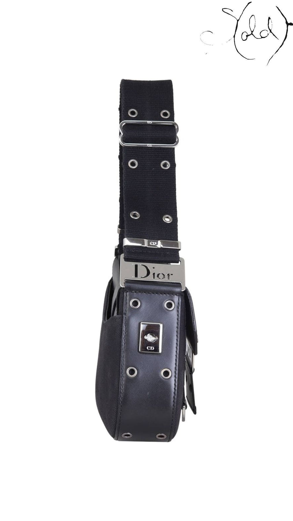 Dior Street Chic Columbus black canvas pouch bag 2002 - view 4