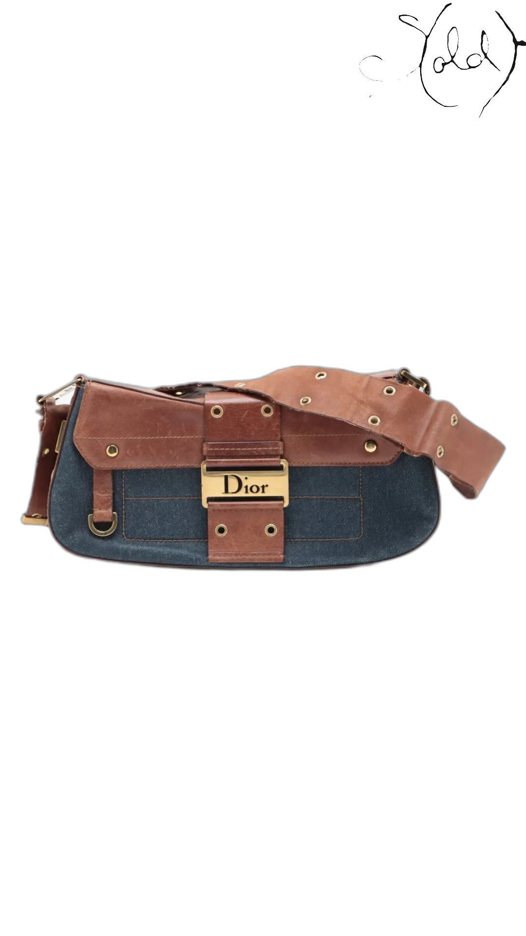 dior street chic denim brown, full view