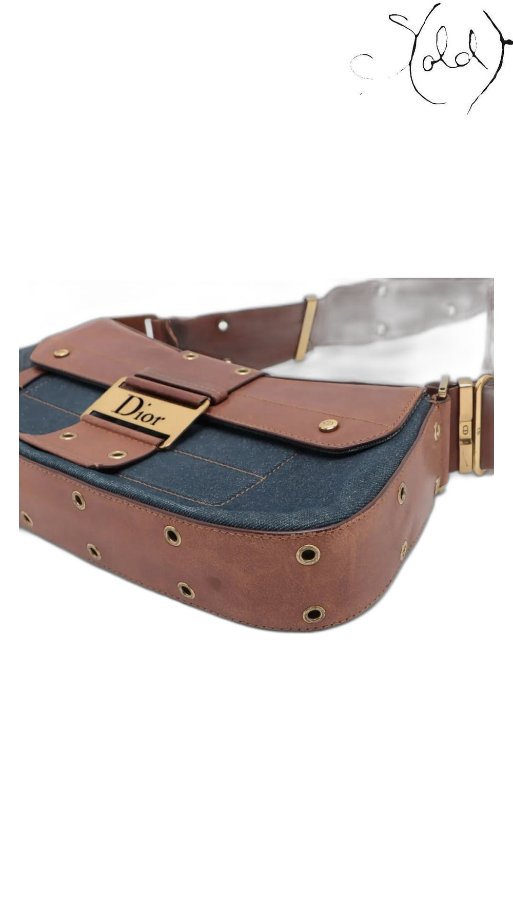 dior street chic denim brown, detail view 3