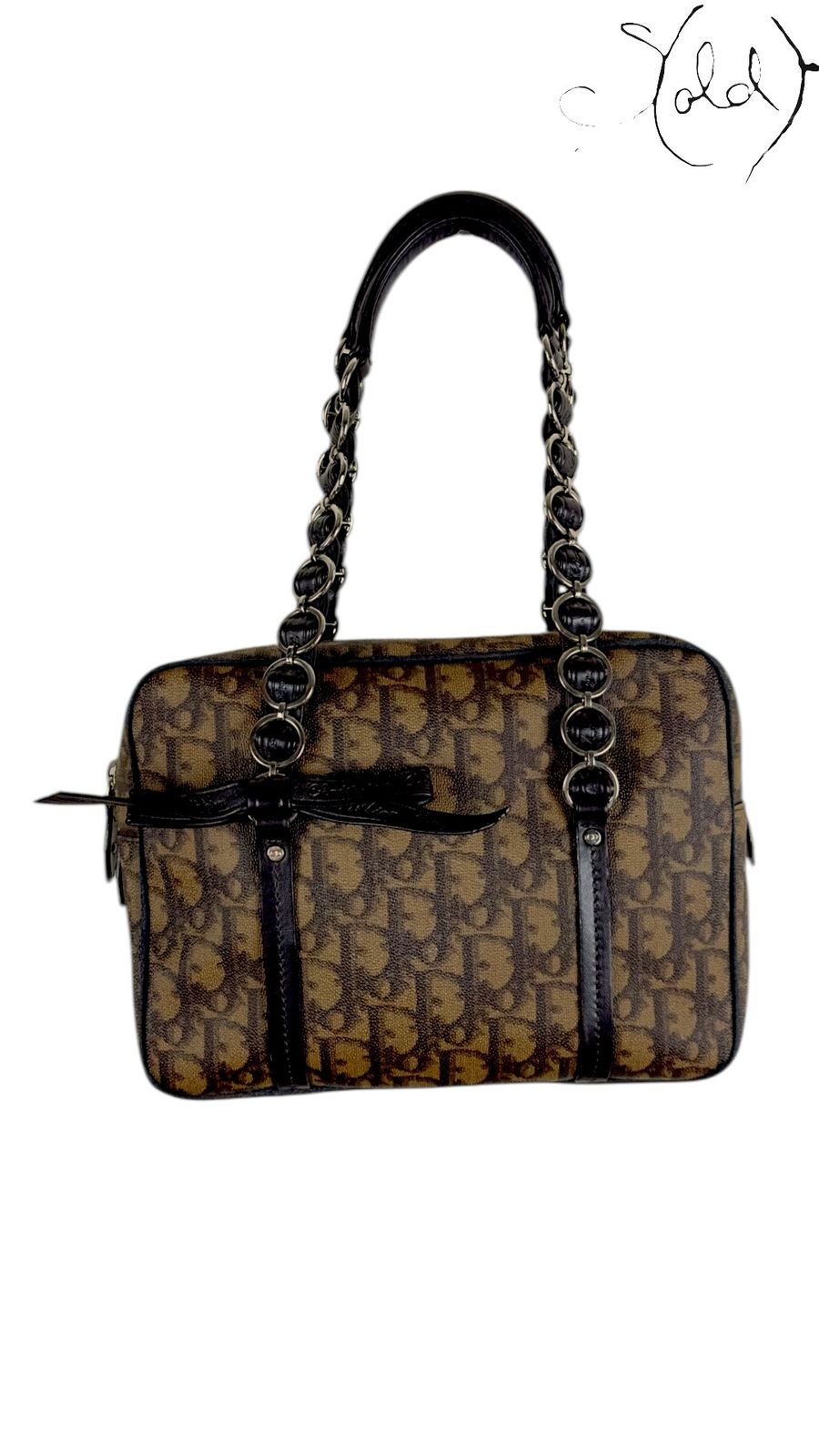 Dior Trotter ROMANTIQUE Bow Tote – Galliano Y2K | Sold Attire - Sold Attire