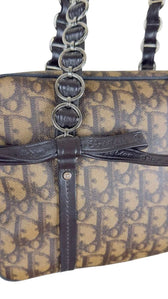 Dior Trotter ROMANTIQUE Bow Tote – Galliano Y2K, Interior view | Sold Attire