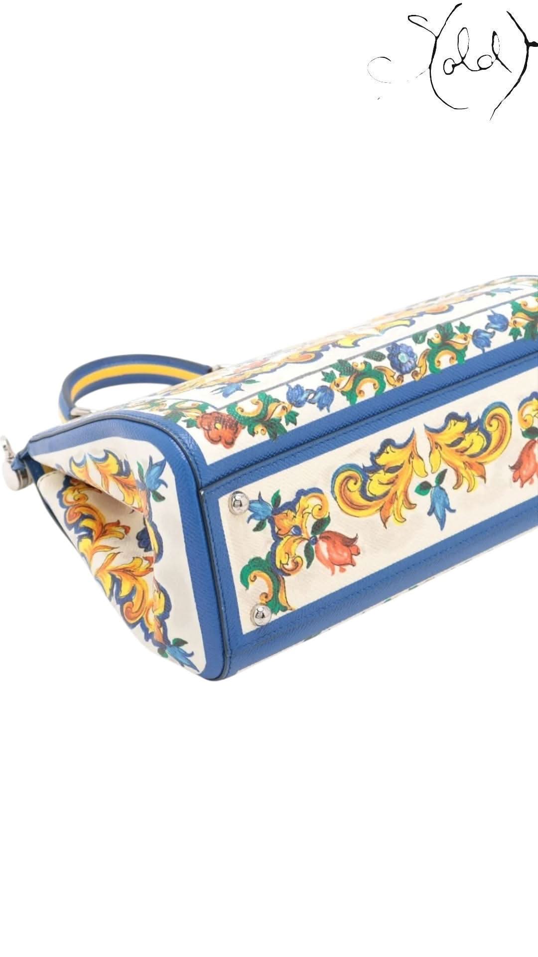 Dolce & Gabbana Shoulder Bag variant_title Dolce & Gabbana Sicily Medium Maiolica Print 2020s | Sold Attire