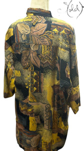 Earth Abstract Batik Shirt – Gallery Fit, Detail view | Sold Attire