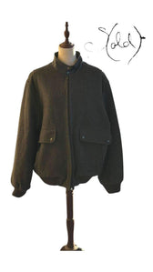 El Corte Inglés Wool Bomber - Luxe Vintage Style, Detail view | Sold Attire