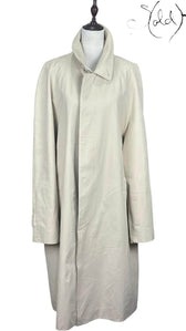 Emidio Tucci Cream Trench Coat – Refined European Tailoring, Authenticated Pre-Owned | Sold Attire