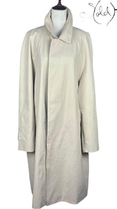 Emidio Tucci Cream Trench Coat – Refined European Tailoring, Back view | Sold Attire