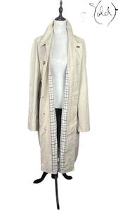 Emidio Tucci Cream Trench Coat – Refined European Tailoring, Detail view | Sold Attire