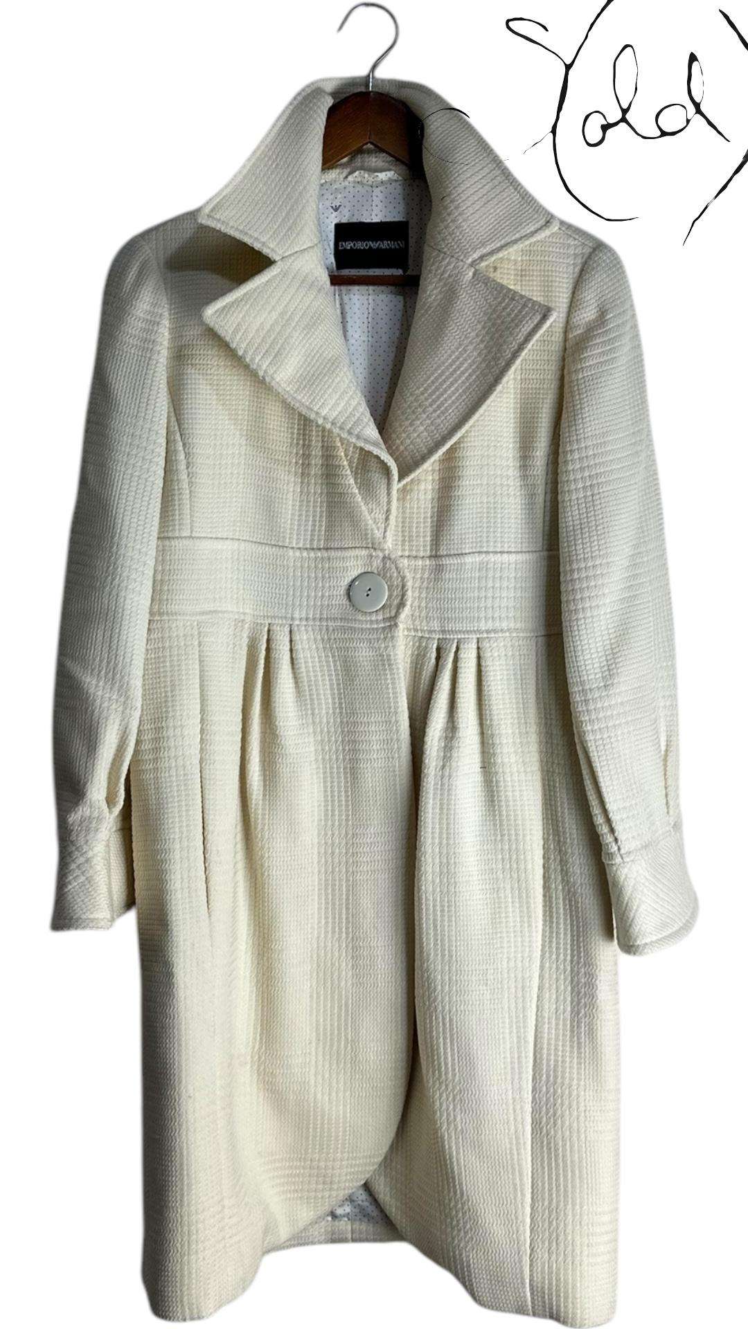 Emporio Armani Wool Coat – A Statement in Elegance | Sold Attire - Sold Attire