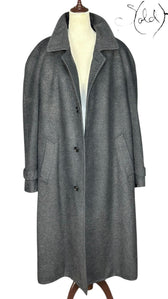 Ermenegildo Zegna Camel Hair & Wool Overcoat Grey, Detail view | Sold Attire