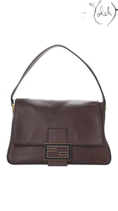 Fendi Big Forever Mama Baguette Brown Calfskin front view
