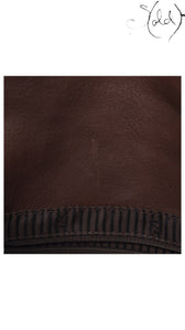 Fendi Big Forever Mama Baguette Brown Calfskin closure detail
