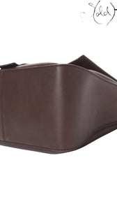 Fendi Big Forever Mama Baguette Brown Calfskin strap detail